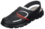 Berufsschuhe Dynamic Clog schwarz/ rot Gr. 35-48