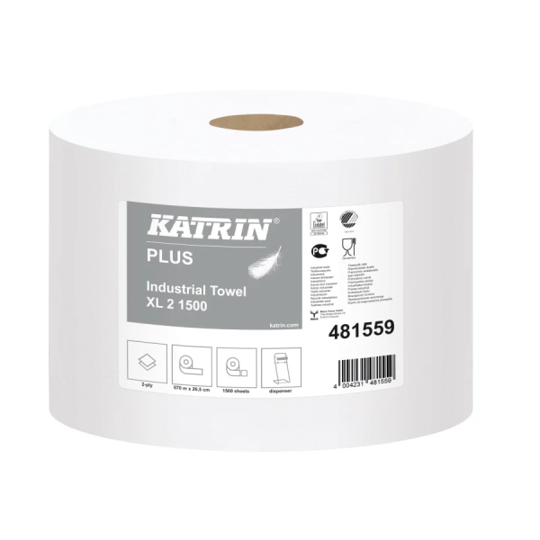 2 Rl. Putzpapier Katrin Plus Industrial Towel XL2 1500